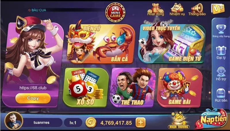 68gamebai2026.com