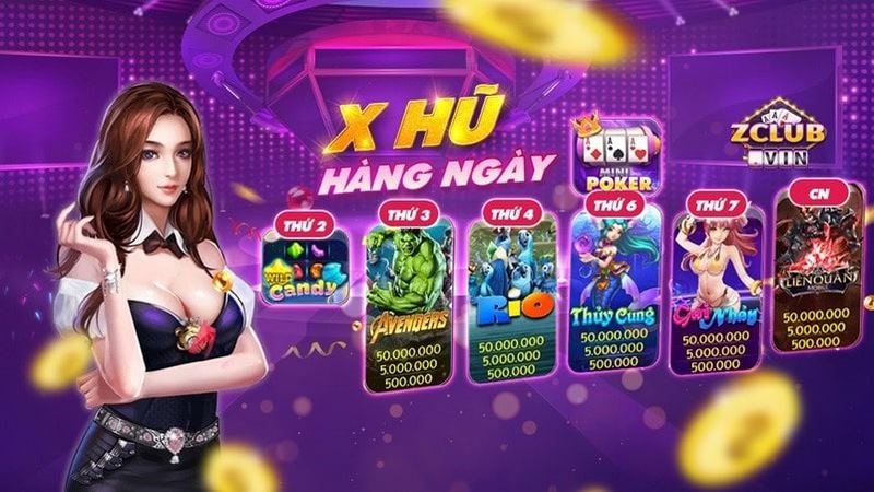 Đa dạng tựa game nổ hũ thưởng lớn chờ người tham gia