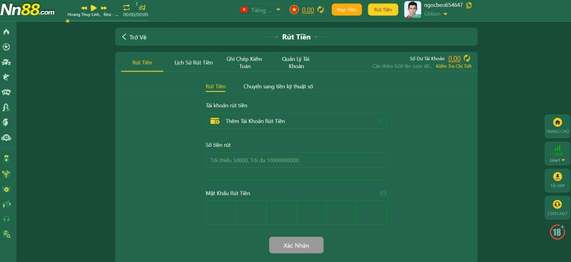 Chia sẻ các bước rút tiền chỉ mất vài giây ở cổng game